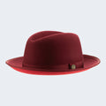 Classic Center-Creased Fedora-King (Old Maroon)