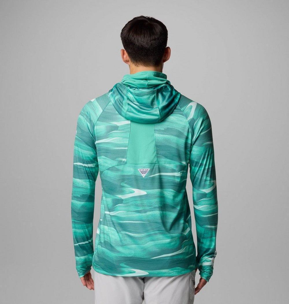 Men's Ventilated UPF 50 Sun Hoodie - Teal