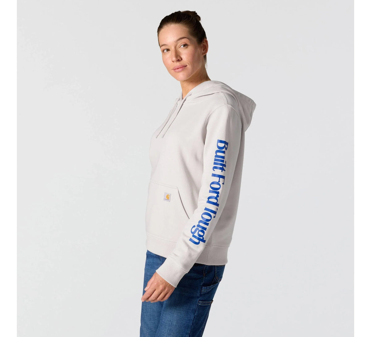 Women's Graphic Pullover Hoodie - Oatmeal