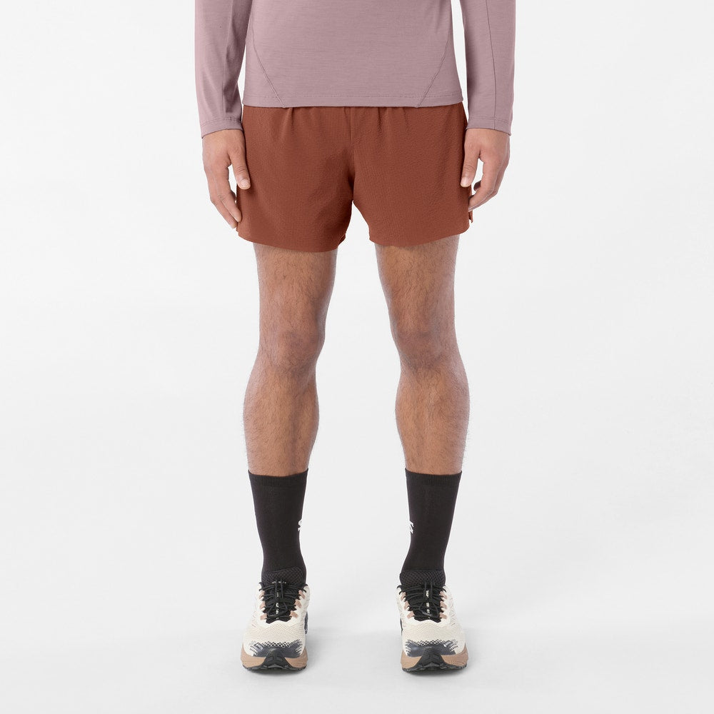Men's 5-Inch Running Shorts - Brown