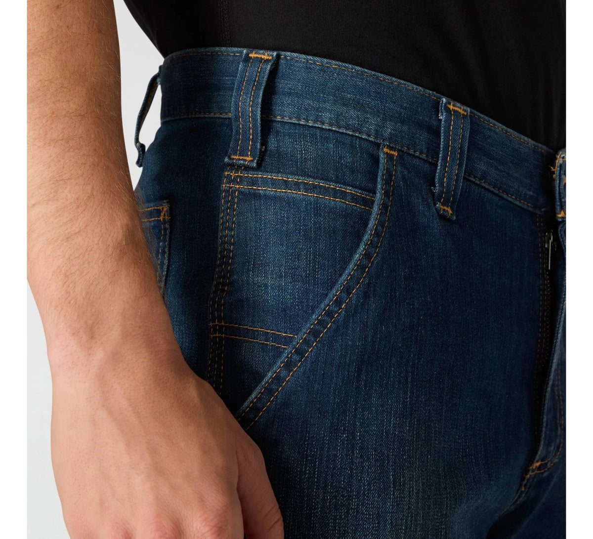 Men's Relaxed Straight Stretch Work Jeans - Houghton