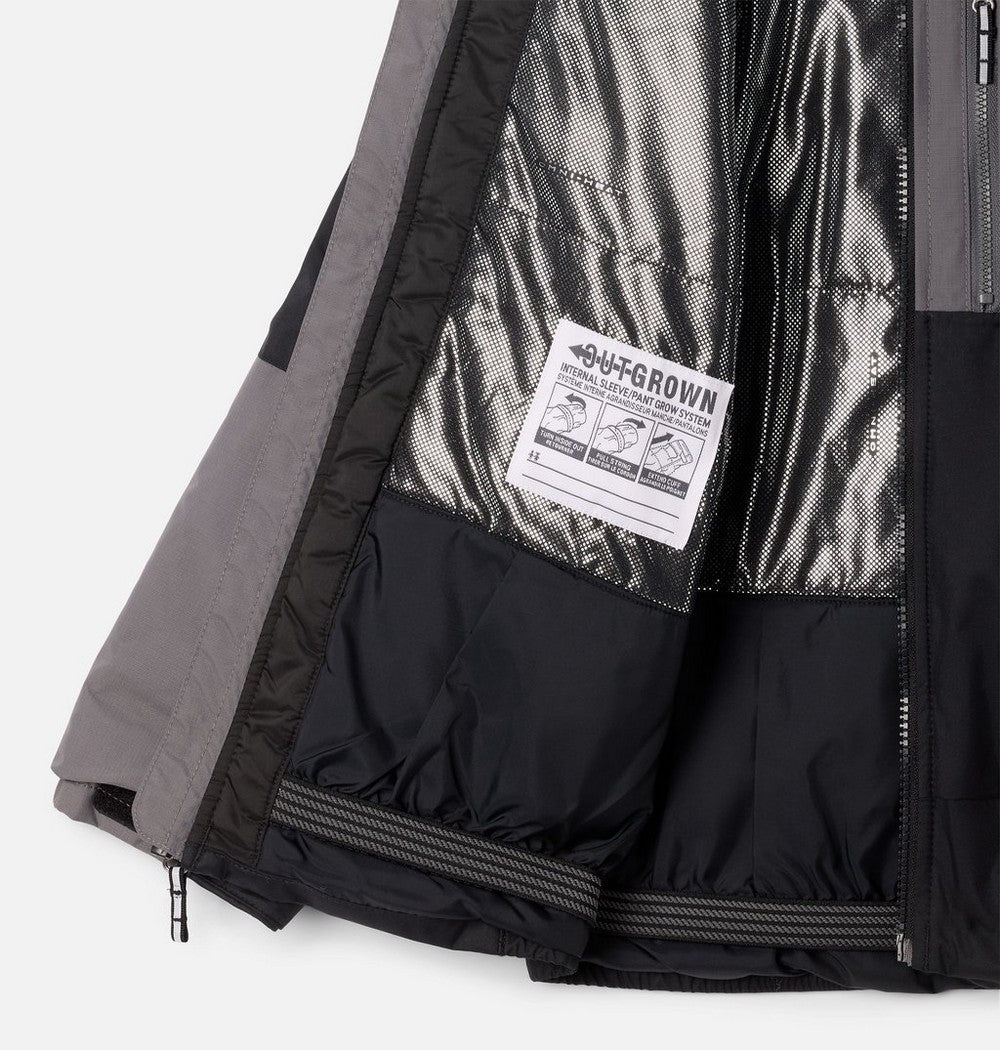 Boys' Waterproof Insulated Ski Jacket - Grey