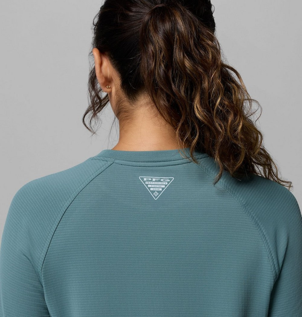 Women's UPF 50 Long Sleeve Crew - Gray