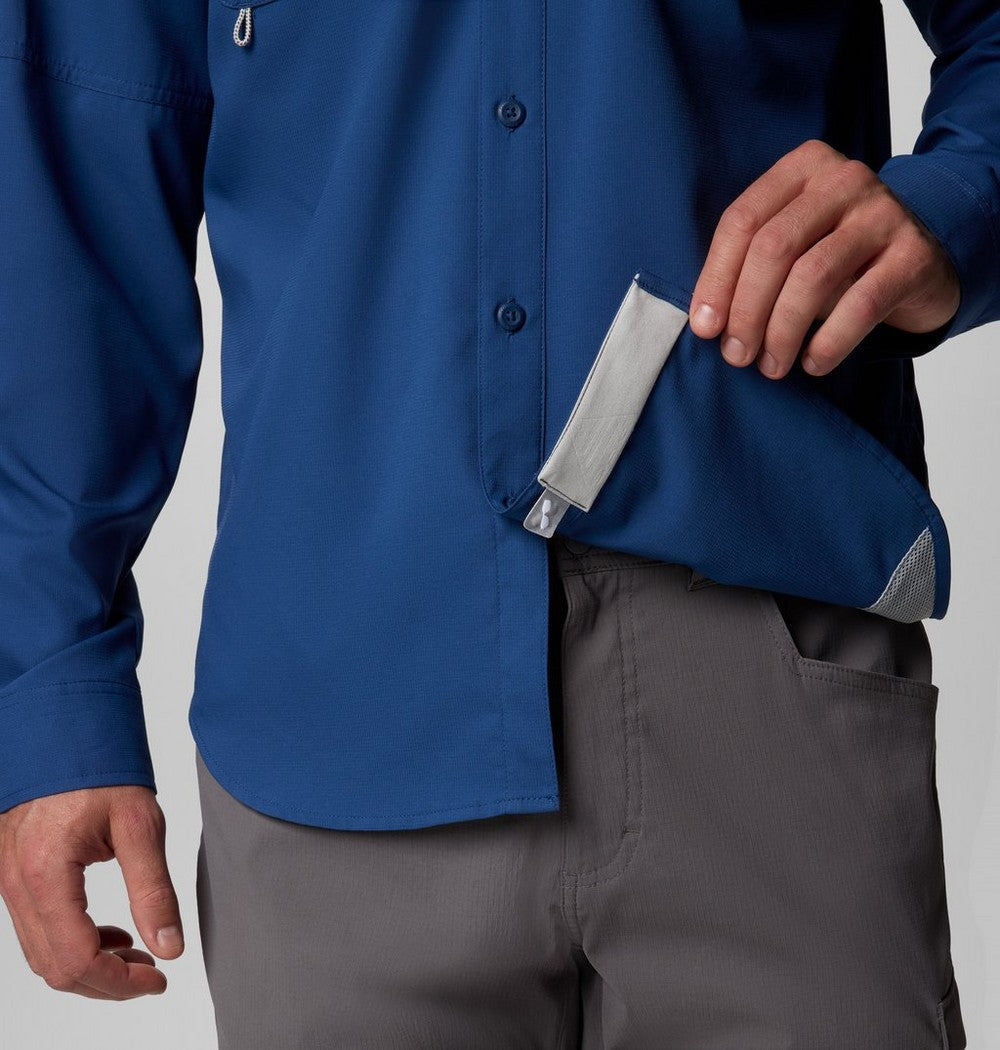 Men's Long Sleeve Fishing Shirt - White