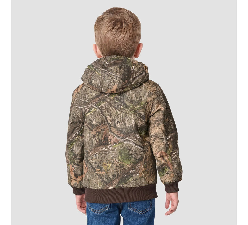 Toddler Insulated Canvas Hooded Jacket - Camo