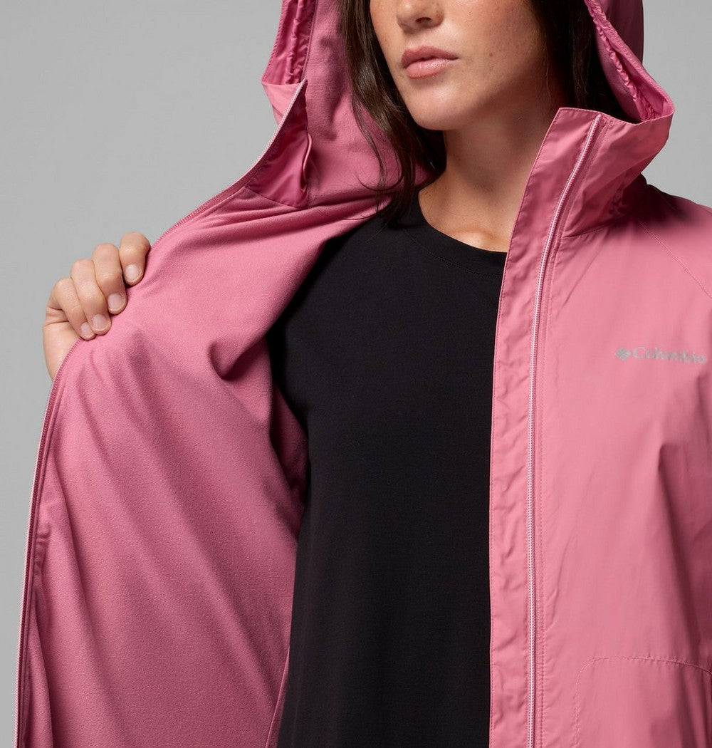 Women's Lined Long Rain Jacket - Blue