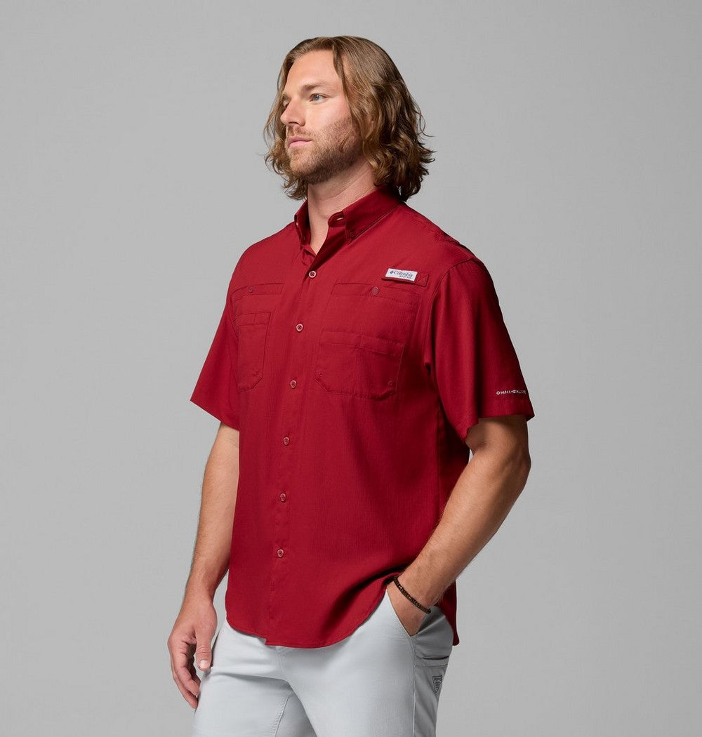 Men's Short-Sleeve Fishing Shirt - Blue