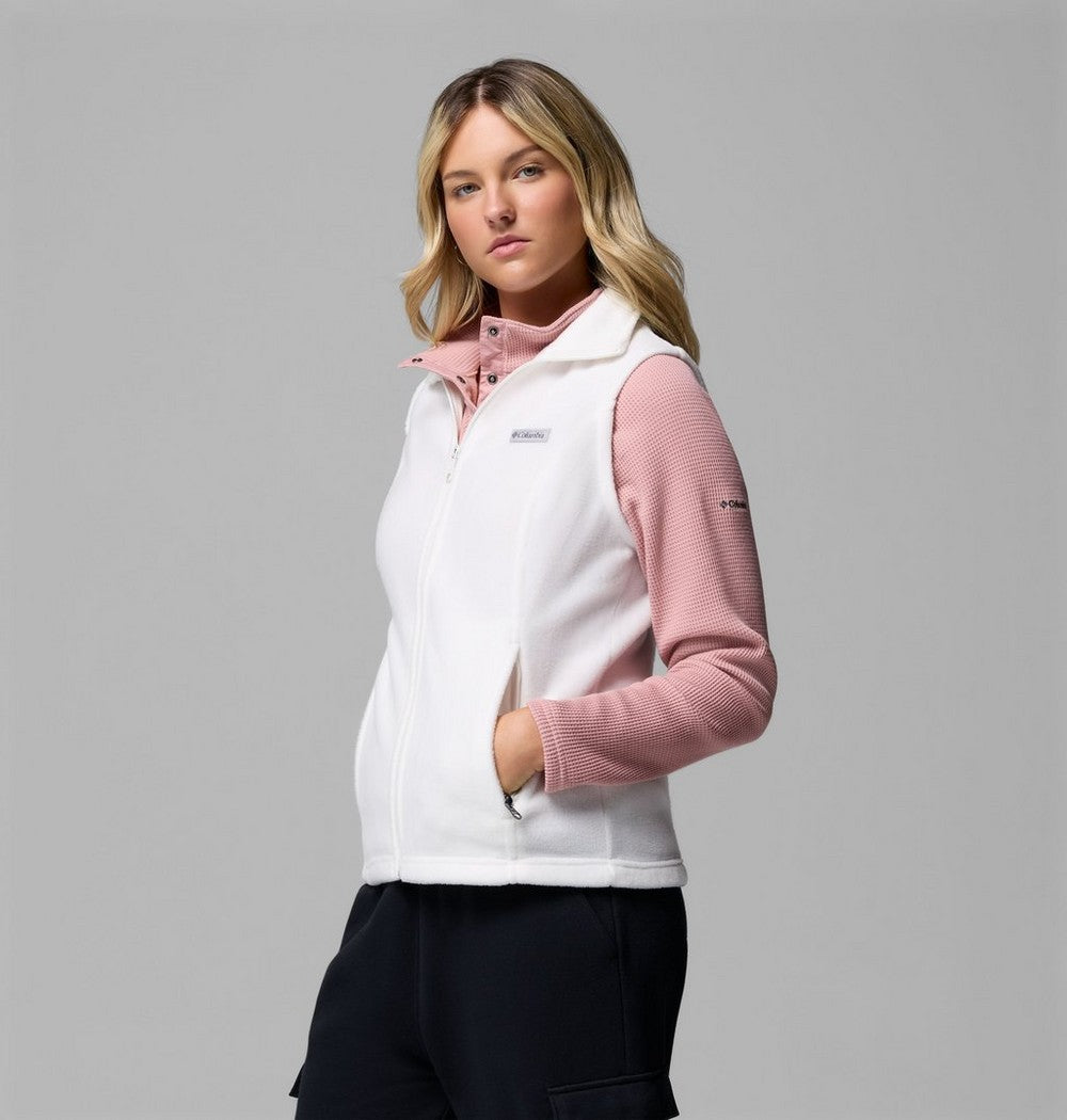 Women's Fleece Vest - Chalk