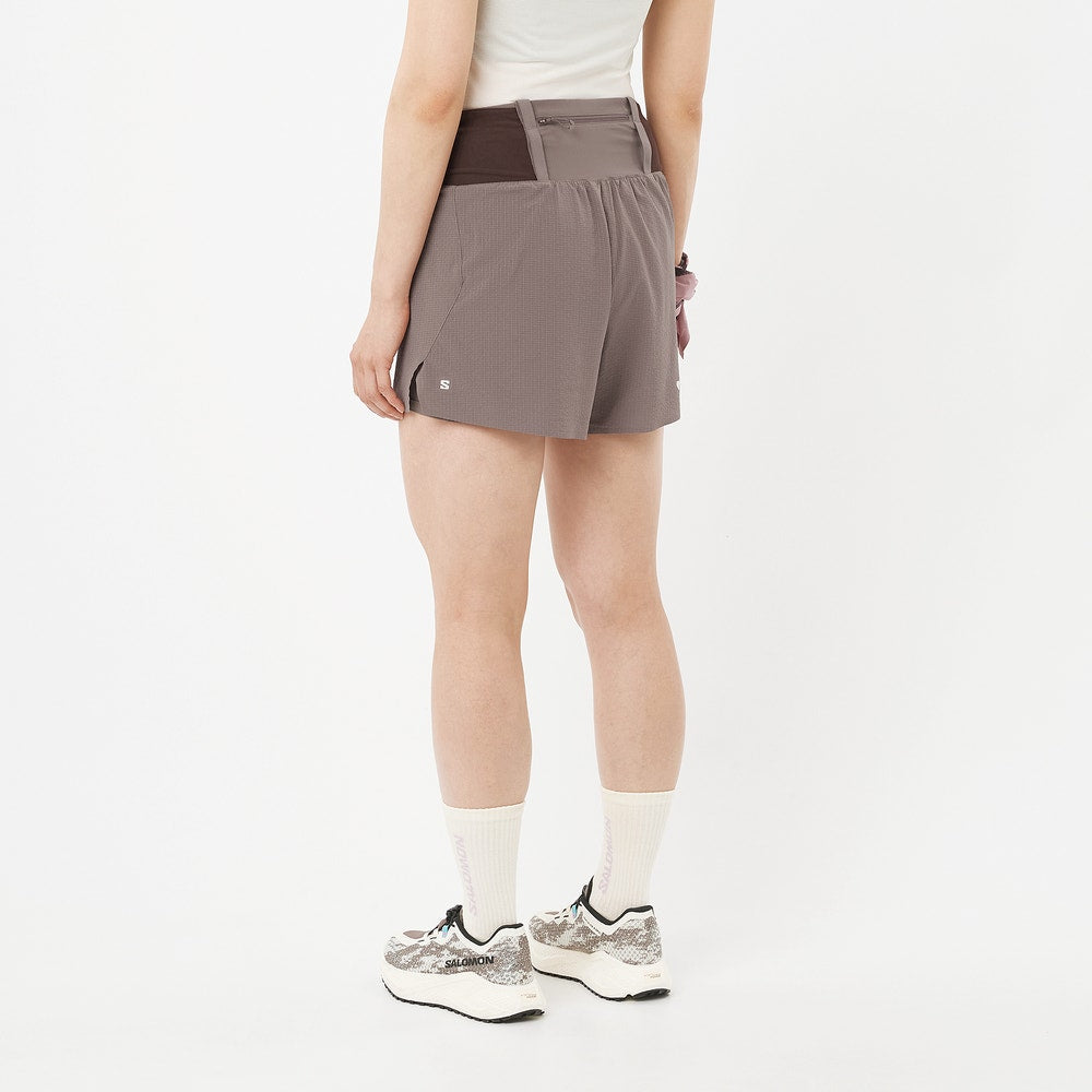 Women's 5-Inch 2-In-1 Trail Shorts - Burnt Umber