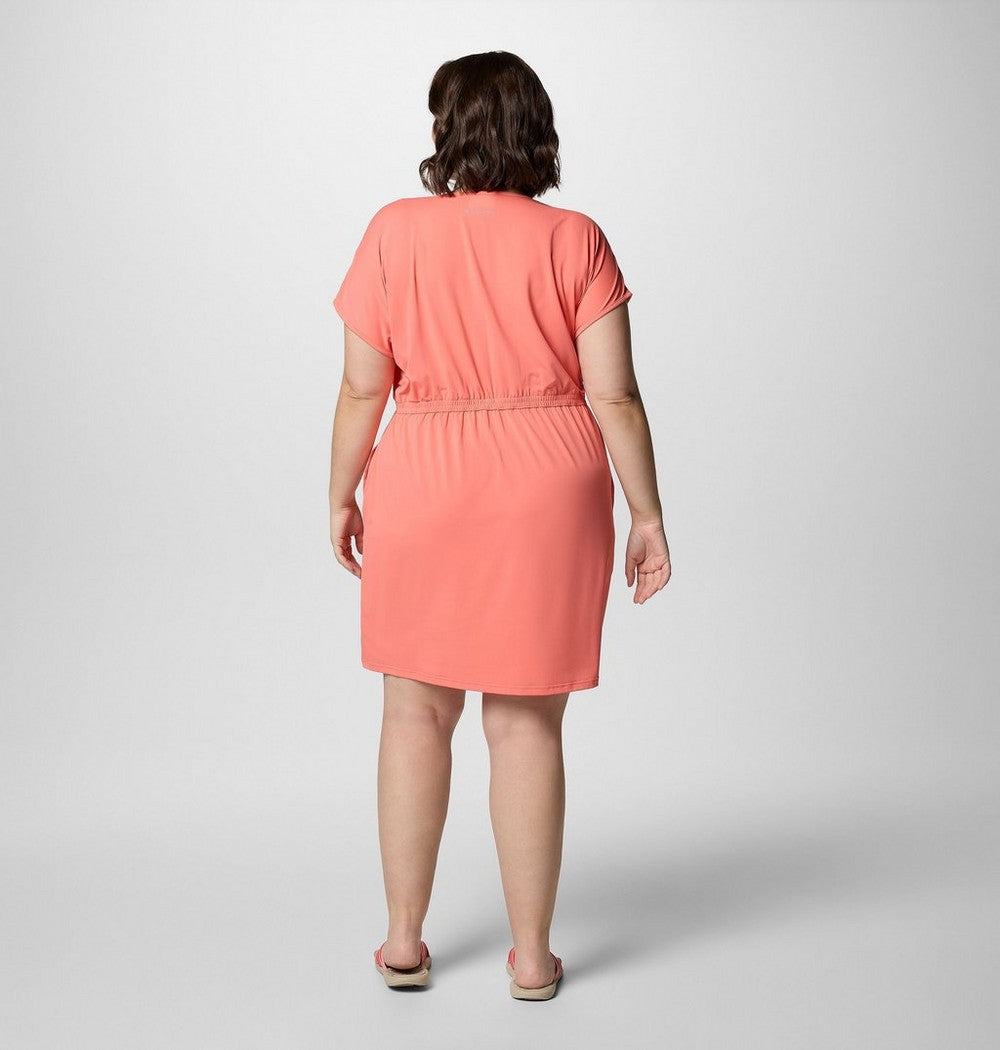 Women's Plus Short Sleeve Sun Dress - Navy