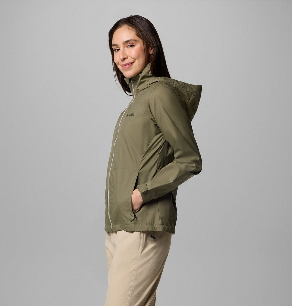 Women's Packable Water-Repellent Jacket - Blue