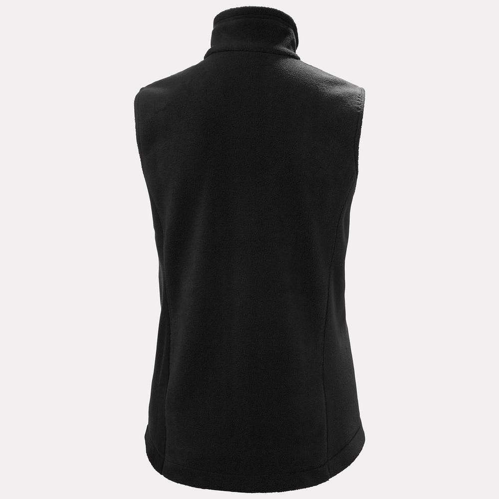Women's Fleece Work Vest - Black