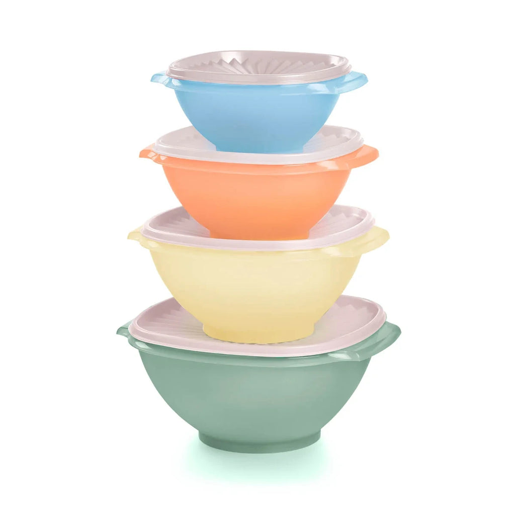 4-Piece Nesting Food Storage Bowl Set - Pastel