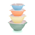 4-Piece Nesting Food Storage Bowl Set - Pastel
