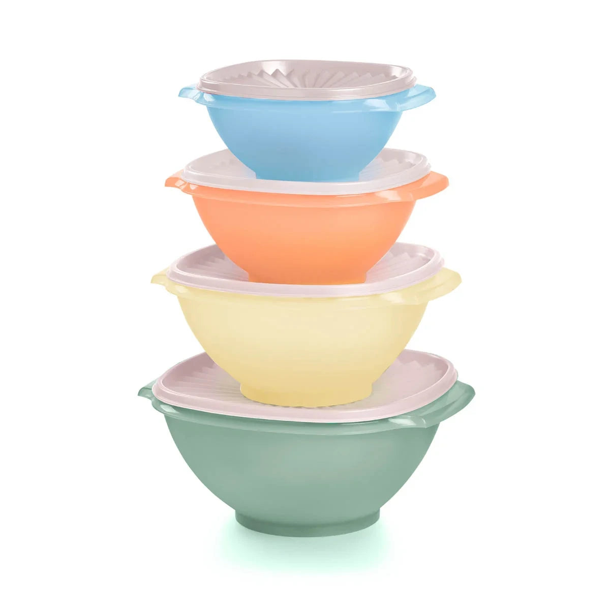 4-Piece Nesting Food Storage Bowl Set - Pastel