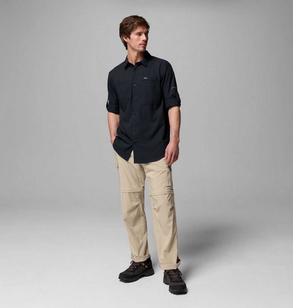 Men's UPF 100 Utility Long Sleeve Shirt - Gray