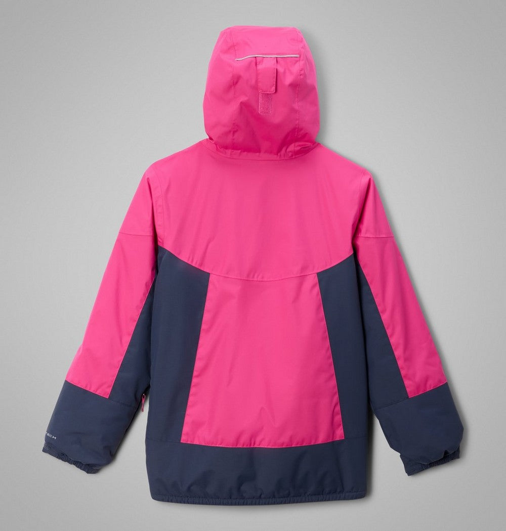 Girls' Waterproof Insulated Ski Jacket - Pink Red