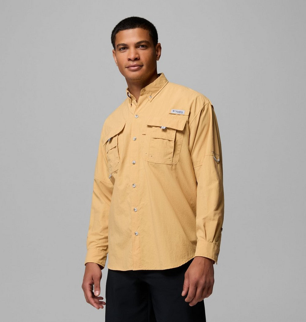Men's Vented Long-Sleeve Fishing Shirt - Blue