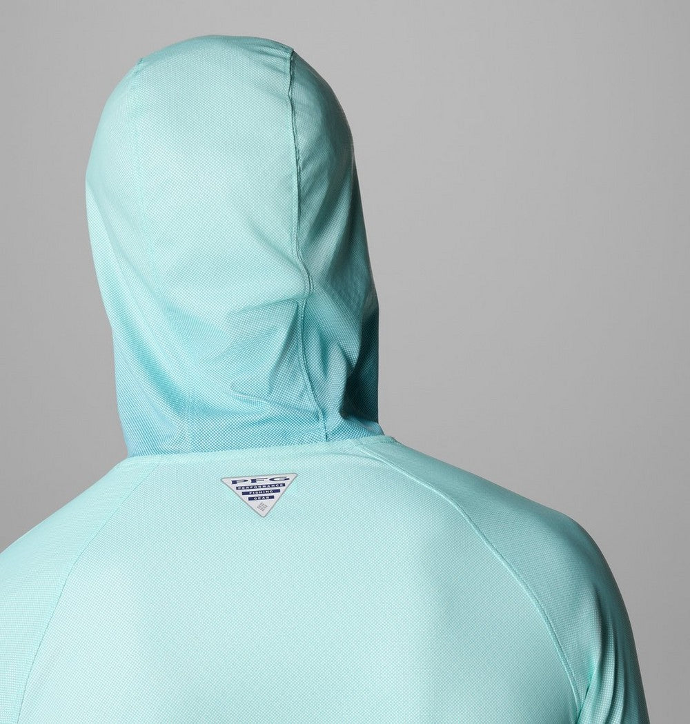 Men's UPF 50 Cooling Fishing Hoodie - Blue