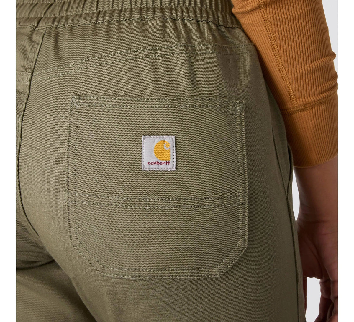 Women's Stretch Twill Cargo Joggers - Olive