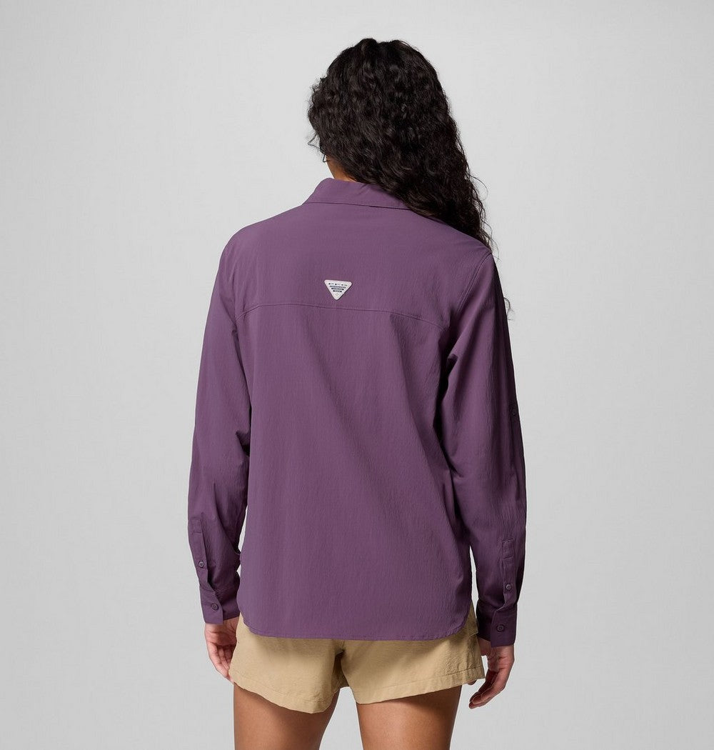 Women's UPF 50 Roll-Tab Fishing Shirt - Lavender