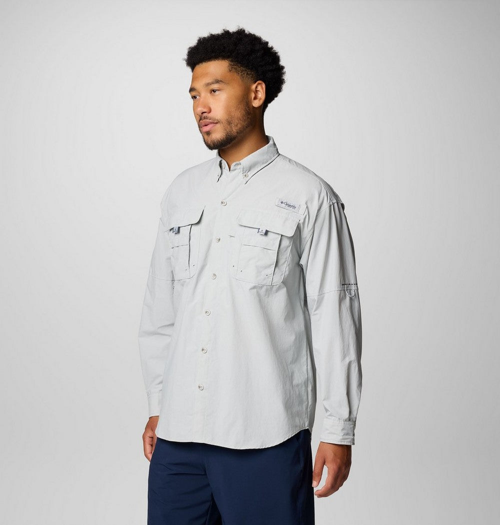 Men's Tall Long-Sleeve Vented Fishing Shirt - Gray
