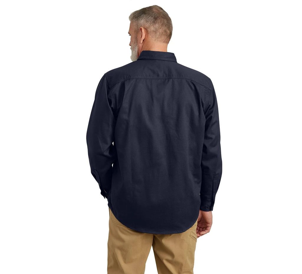 Men's Flame-Resistant Twill Work Shirt - Navy