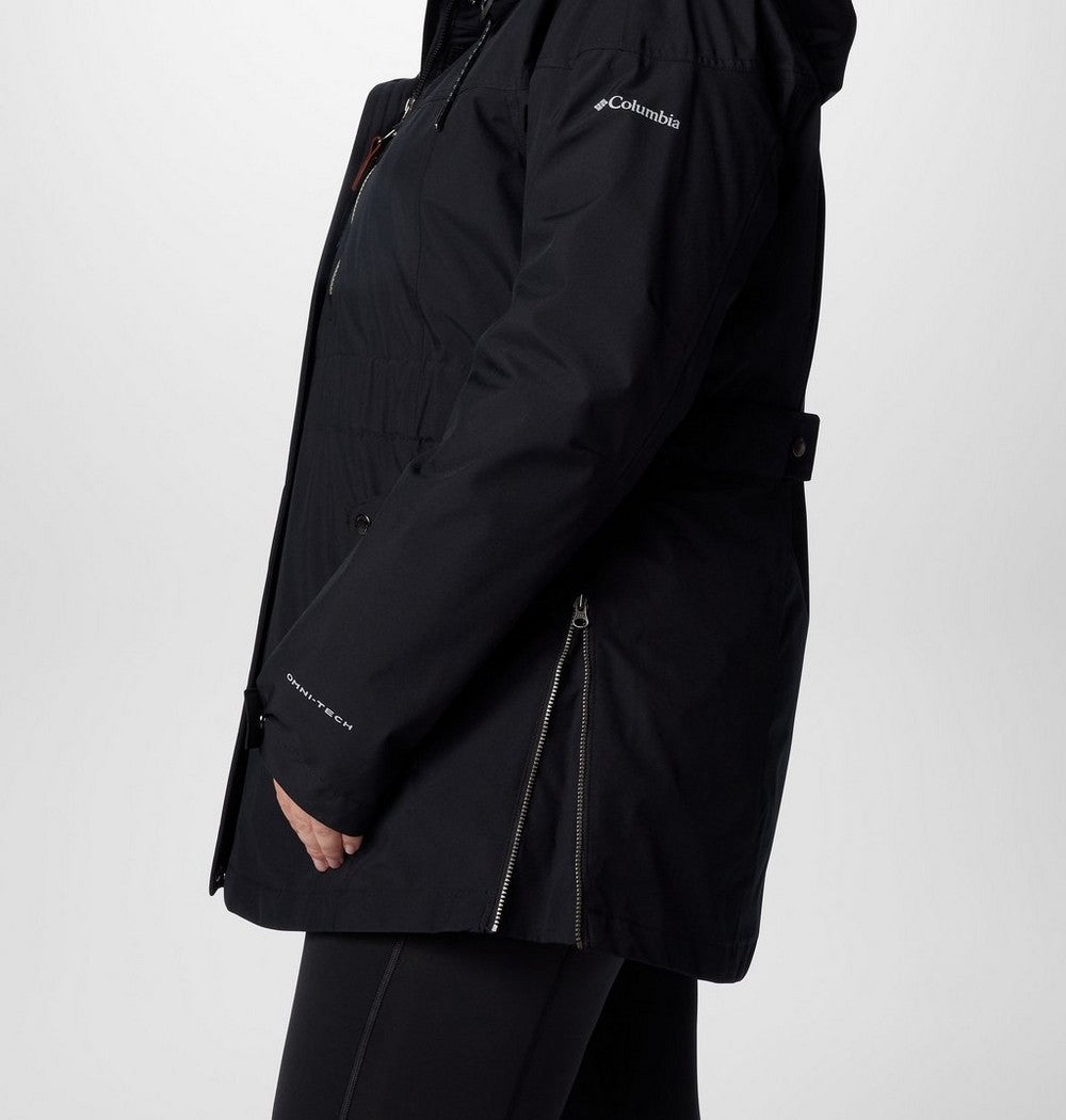 Women's Plus 3-In-1 Hooded Winter Jacket - Green