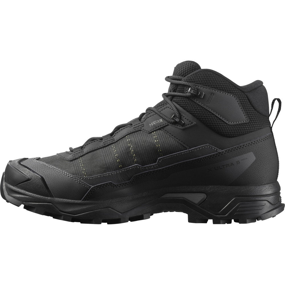 Men's Wide Waterproof Mid Hiking Boots - Gray
