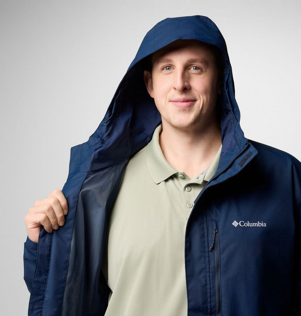 Men's Big Waterproof Rain Jacket - Red