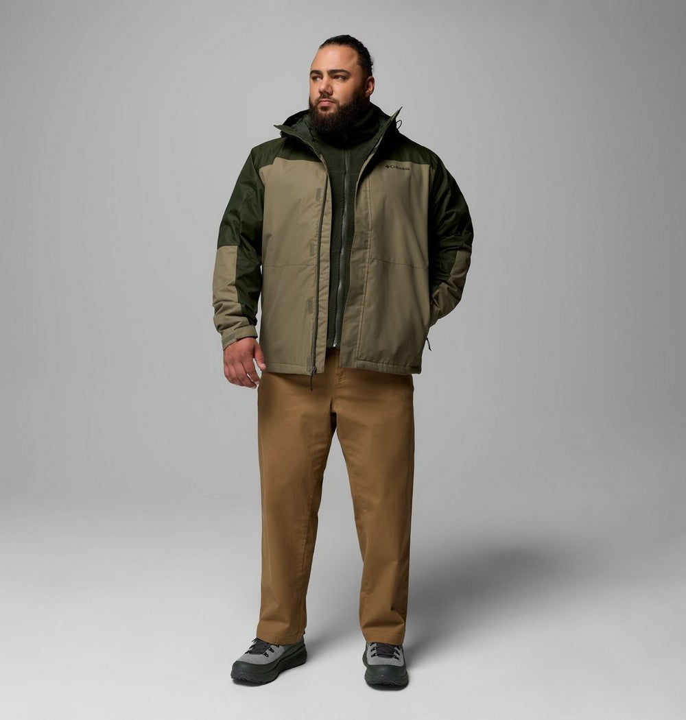 Men's Big 3-In-1 Waterproof Jacket - Green