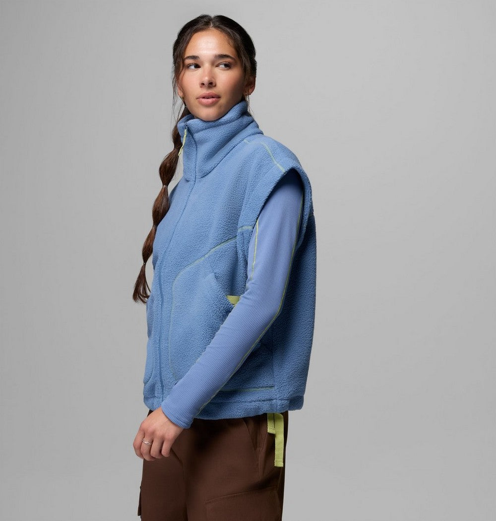Women's Relaxed Fleece Vest - Blue