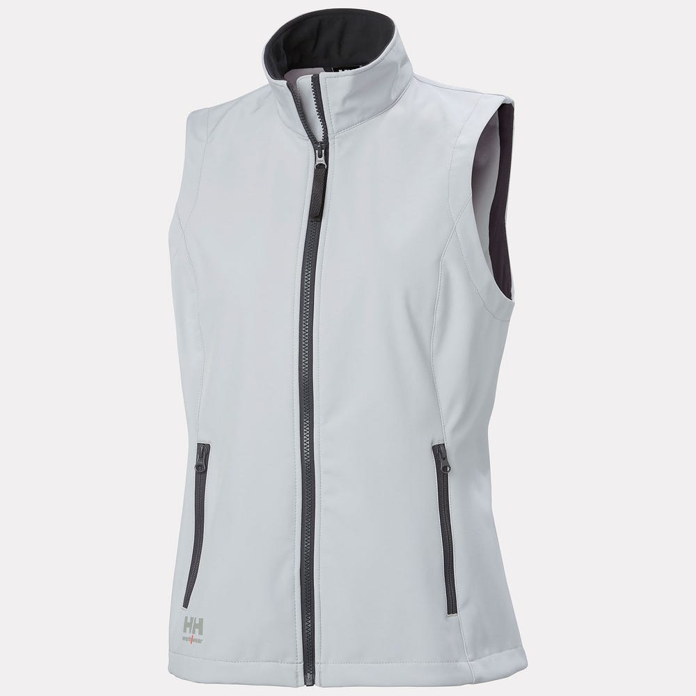 Women's Softshell Work Vest - Gray