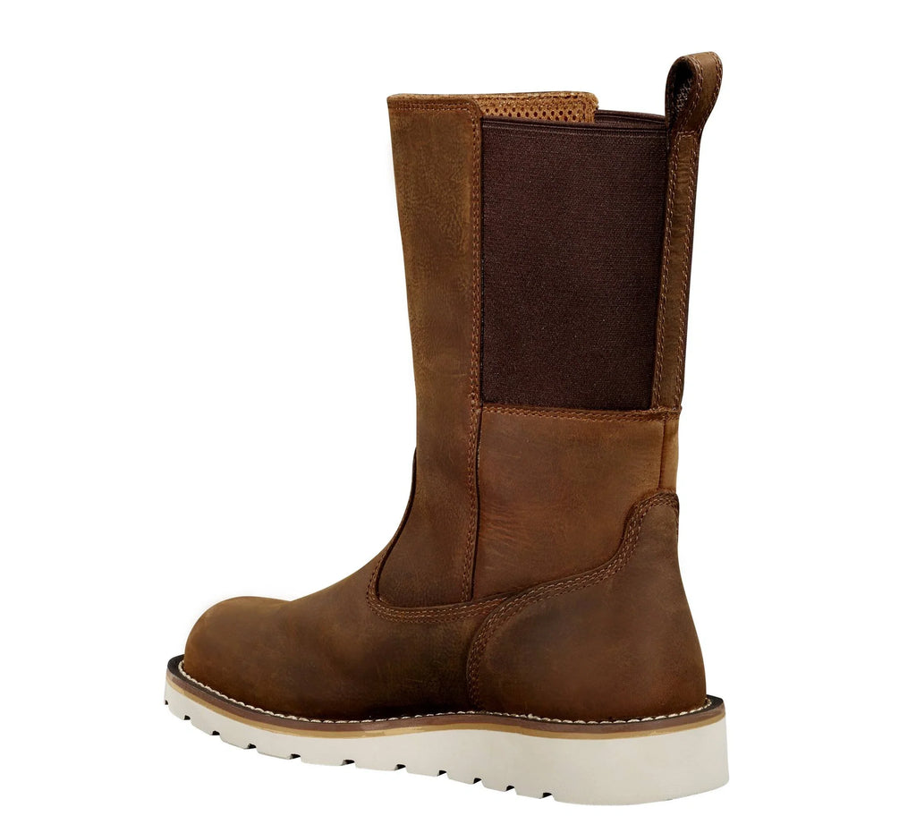 Women's 10-Inch Waterproof Steel Toe Pull-On Boot