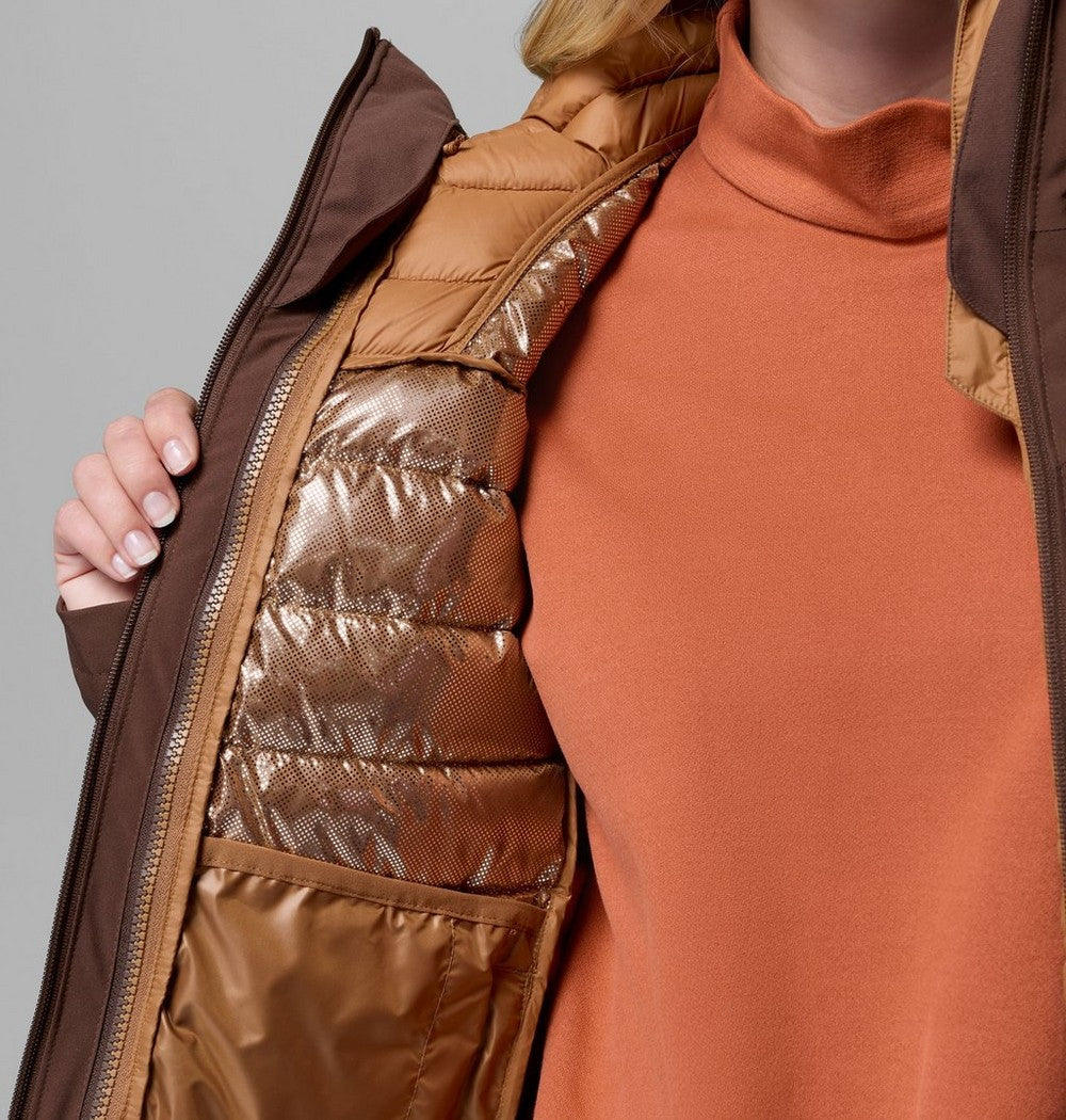 Women's 3-In-1 Waterproof Jacket - Brown