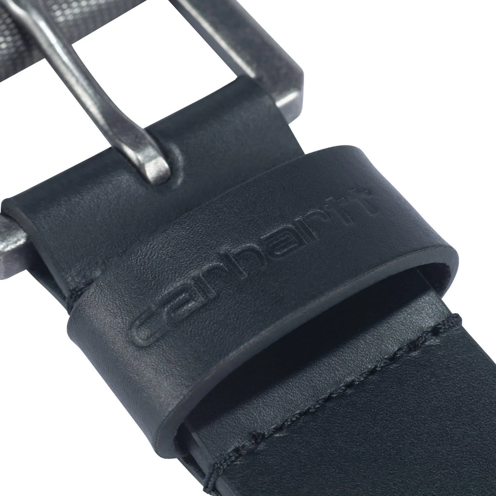 Men's Roller Buckle Leather Belt - Black
