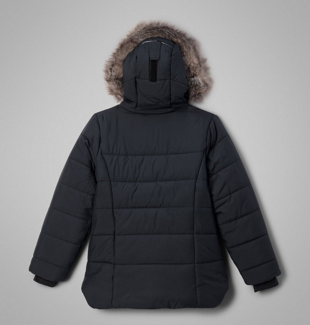Girls' Insulated Hooded Jacket - Wine