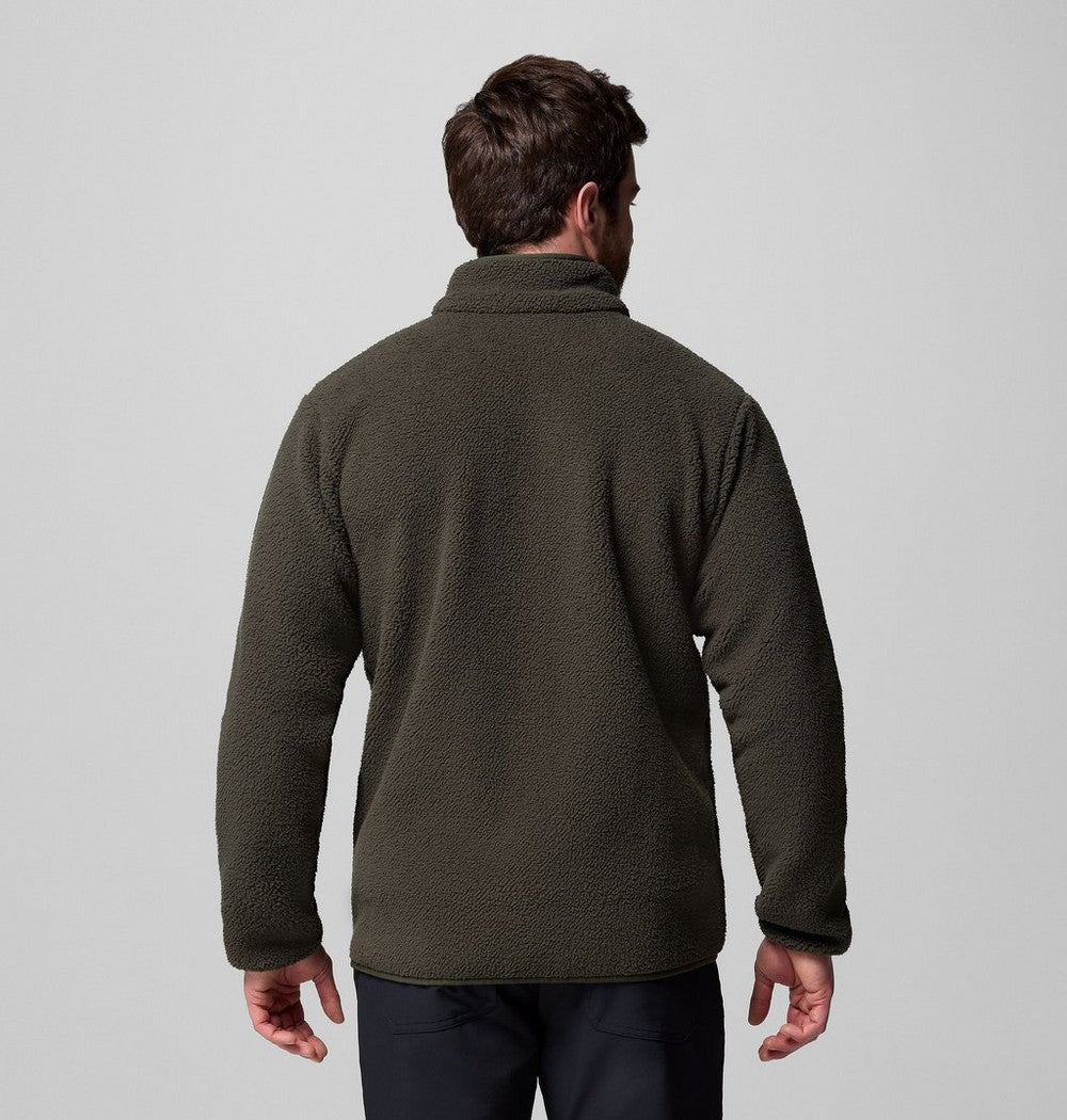 Men's High-Pile Full-Zip Fleece Jacket - Navy