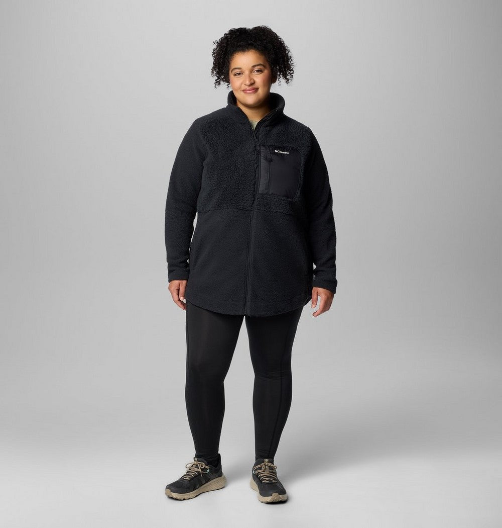Women's Plus Sherpa Full-Zip Fleece - Grey