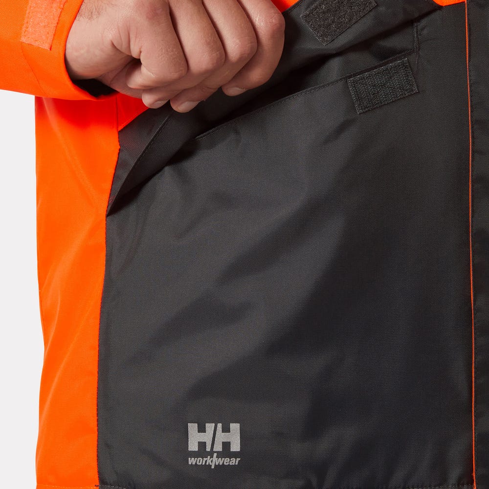High-Visibility Insulated Winter Jacket - Orange