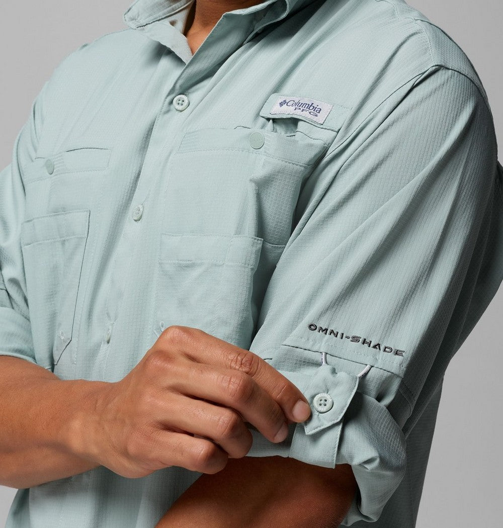Men's Long-Sleeve Fishing Shirt - Teal