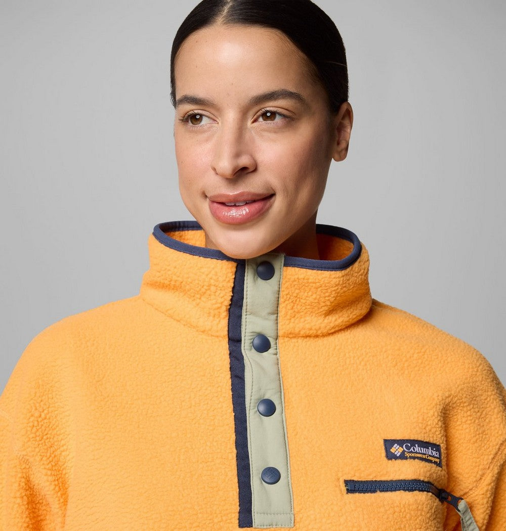 Women's Cropped Half-Snap Fleece Pullover