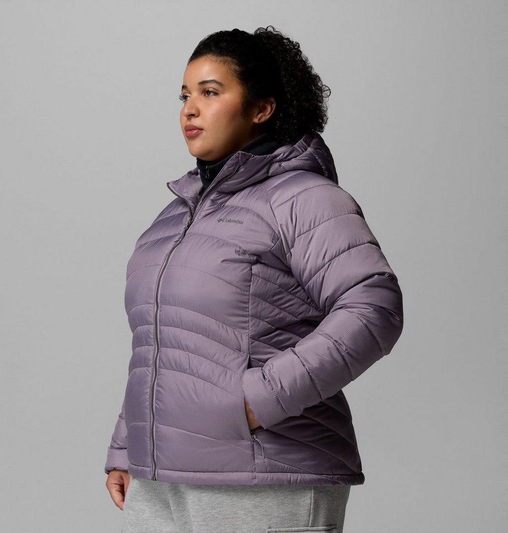 Women's Plus Size Insulated Hooded Jacket - Blue