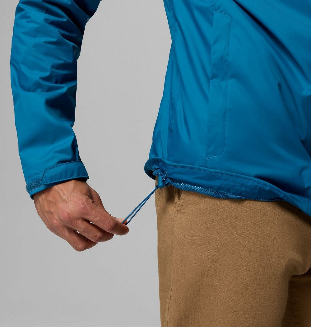 Men's Packable Rain Jacket - Blue