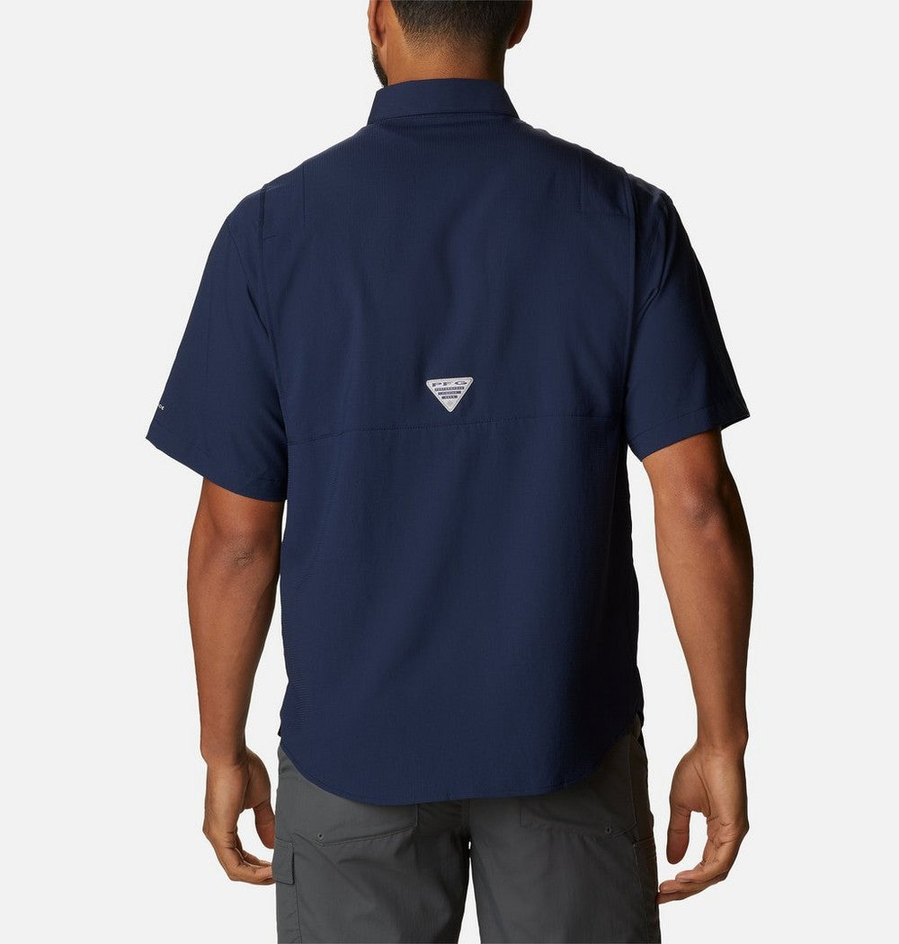 Men's Tall Short-Sleeve Fishing Shirt - Tan