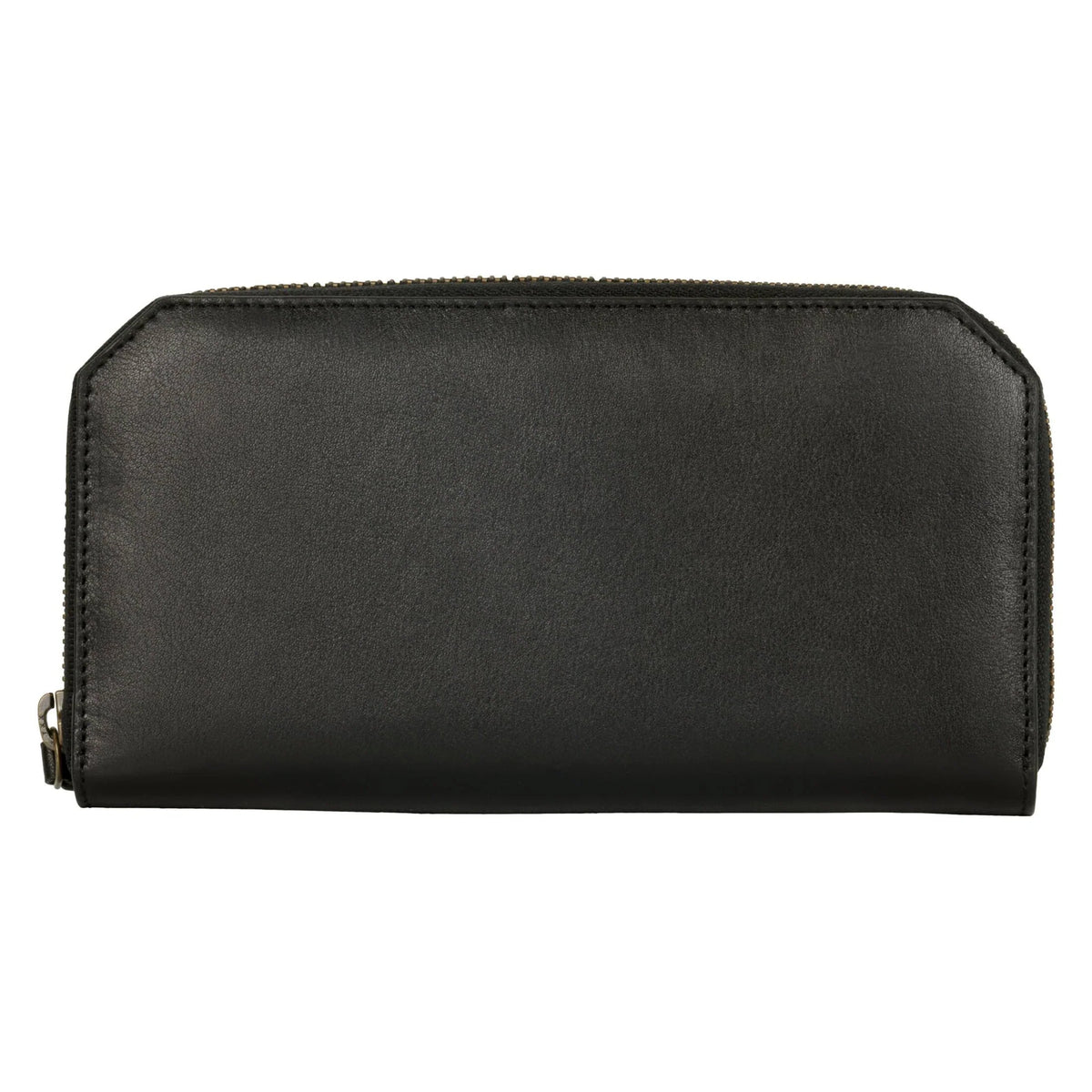 Women's Full-Grain Leather Clutch Wallet - Brown