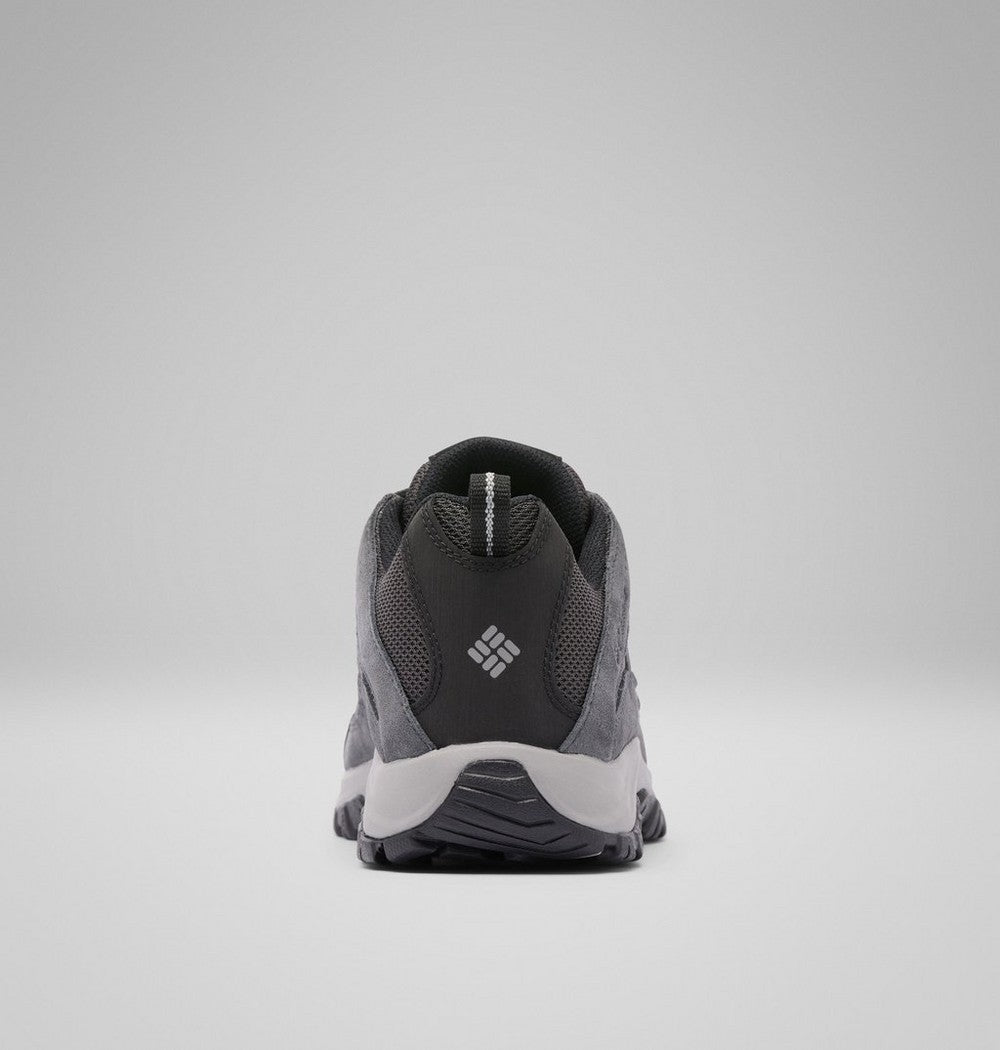 Men's Leather And Mesh Hiking Shoes - Gray