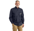 Men's Flame-Resistant Twill Work Shirt - Navy