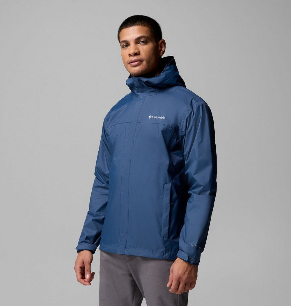 Men's Packable Rain Jacket - Blue
