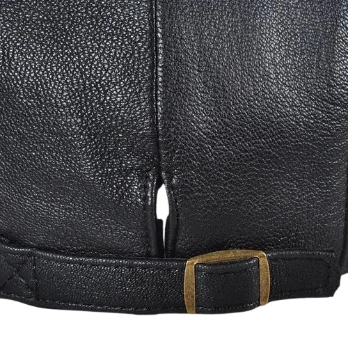 Asthon Genuine Leather Flat Cap